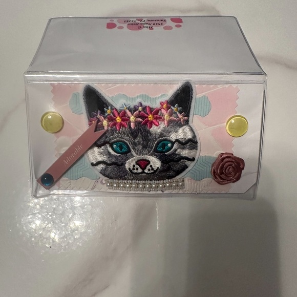 CUTE KITTY CHECKBOOK COVER- NEW - Picture 2 of 4